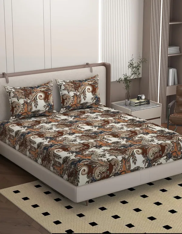 Multicolor_Microfiber_Bedsheet_With_Pillow_Covers