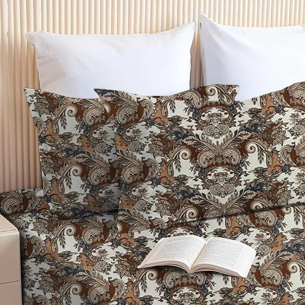 Multicolor_Microfiber_Bedsheet_With_Pillow_Covers