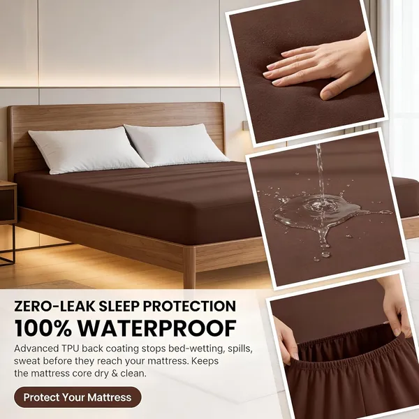 Brown_Waterproof_Mattress_Protector