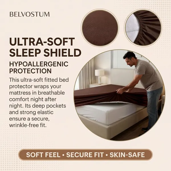 Brown_Waterproof_Mattress_Protector