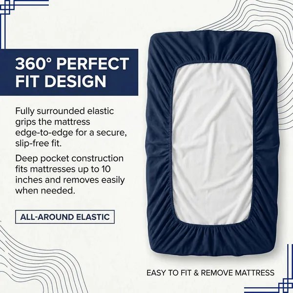 Blue_Waterproof_Cotton_Mattress_Protector