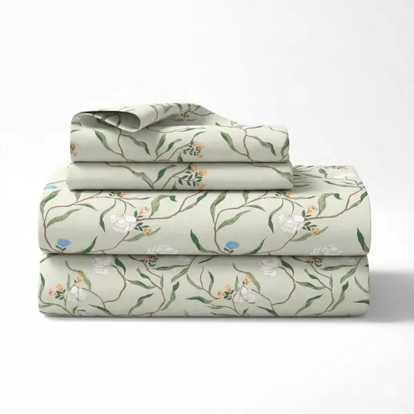 Multicolor_Cotton_Double_Bedsheet_With_Pillow_Covers