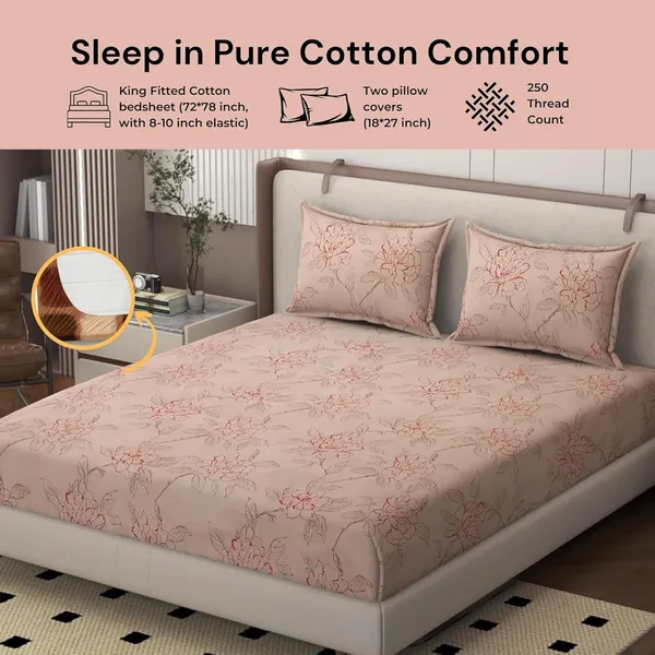 Multicolor_Cotton_Double_Bedsheet_With_Pillow_Covers