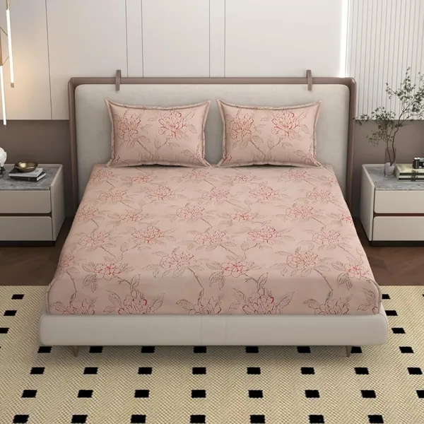 Multicolor_Cotton_Double_Bedsheet_With_Pillow_Covers