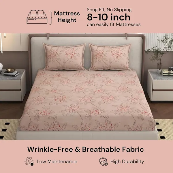 Multicolor_Cotton_Double_Bedsheet_With_Pillow_Covers