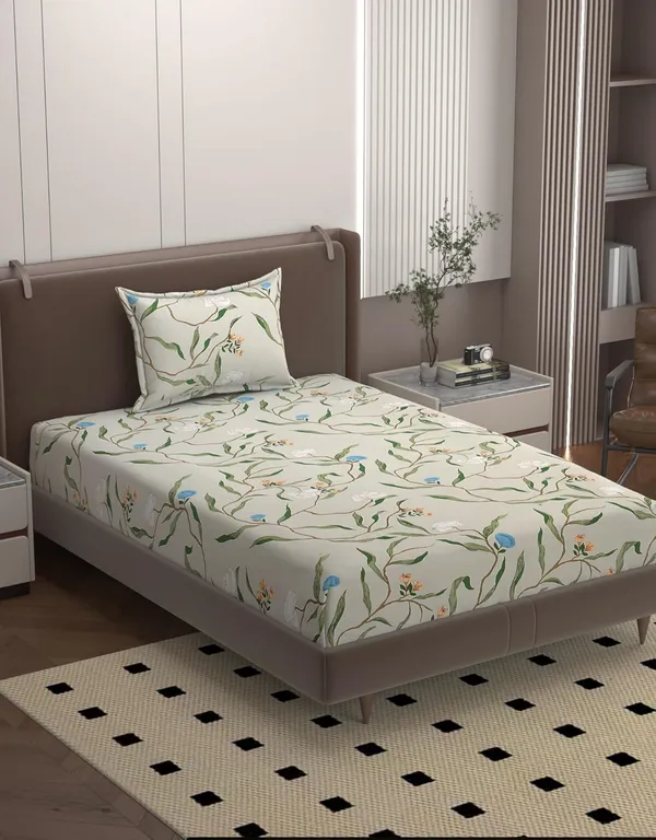 Multicolor_Cotton_Single_Bedsheet_With_Pillow_Cover