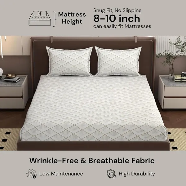 Multicolor_Cotton_Double_Bedsheet_With_Pillow_Covers