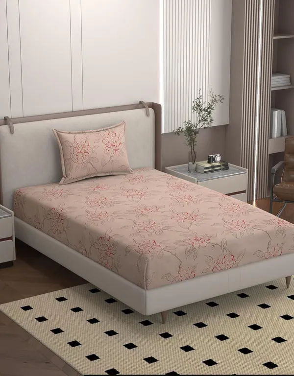 Multicolor_Cotton_Single_Bedsheet_With_Pillow_Cover