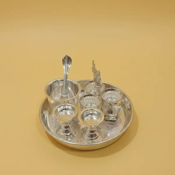 Germen_Silver_Plated_Pooja_Thali_Set_With_Accessories