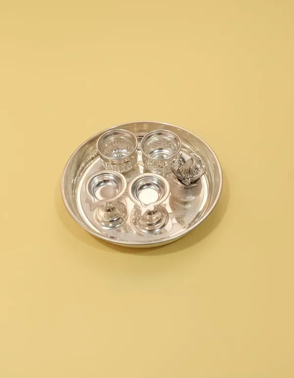 Germen_Silver_Plated_Pooja_Thali_Set_With_Accessories