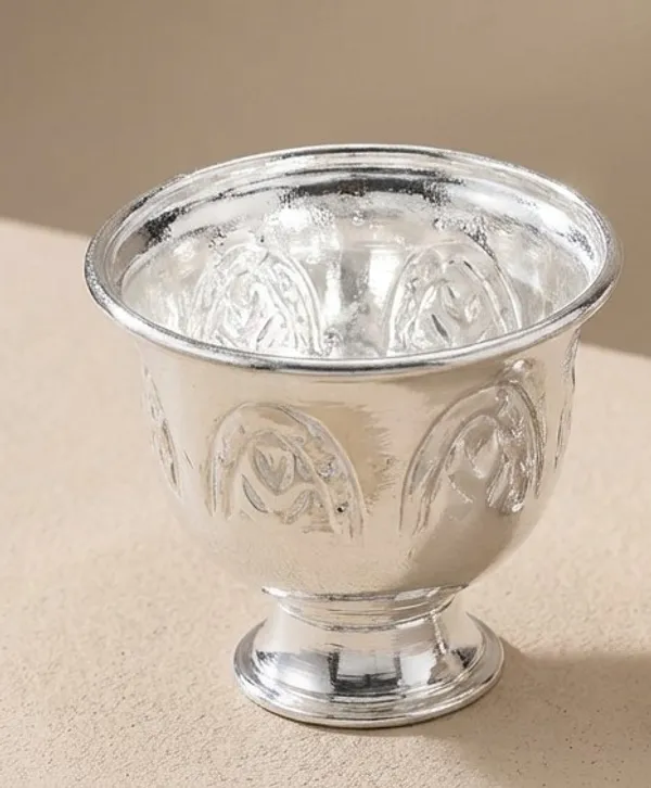 Germen_Silver_Premium_Silver_Toned_Brass_Bowl_Set_Of_2_Traditional_Tableware