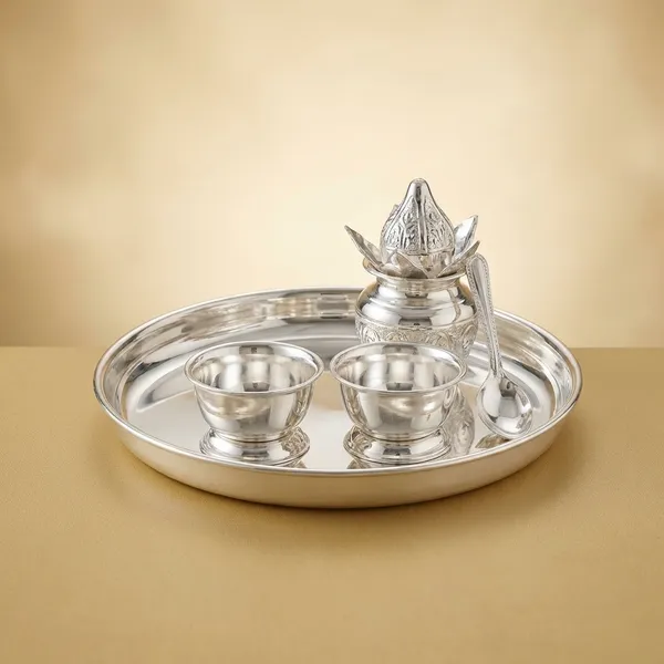 Germen_Silver_Plated_Pooja_Thali_Set_With_Decorative_Accessories