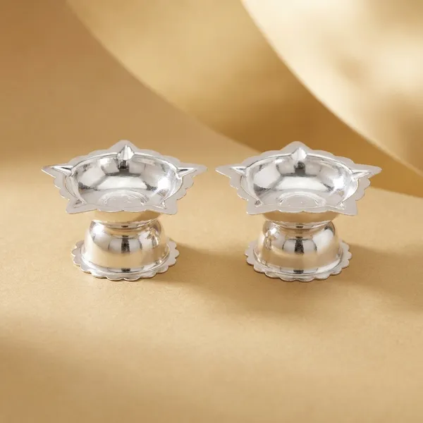 Germen_Silver_Diya_Set_Pack_Of_2_Traditional_Oil_Lamps