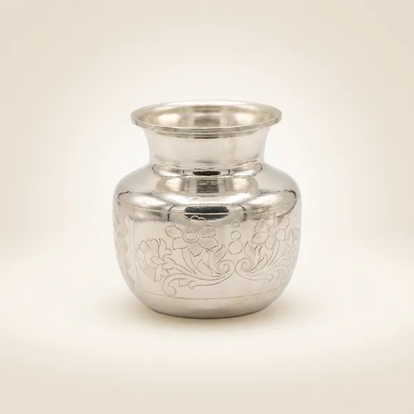 Germen_Silver_Raditional_Silver_Plated_Brass_Kalash_|_Pooja_Lota_With_Floral_Engraving