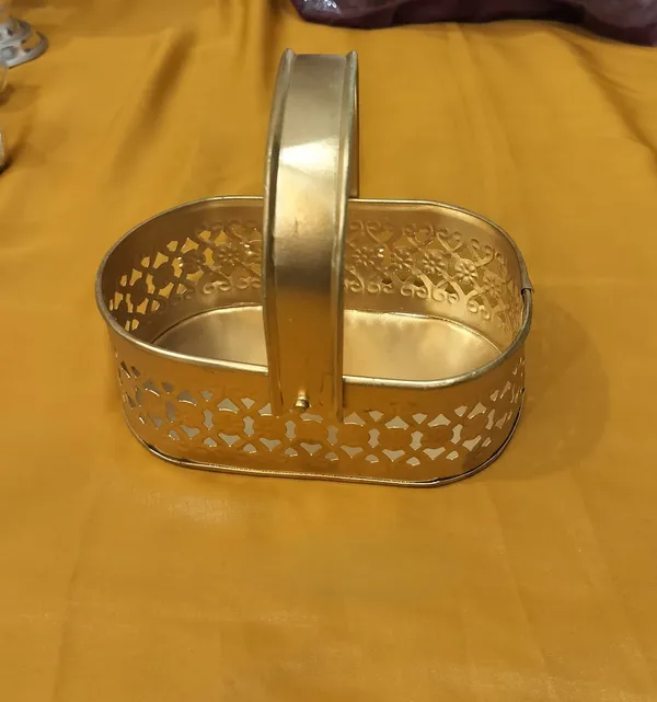 Germen_Silver_Decorative_Stainless_Steel_Basket_With_Handle