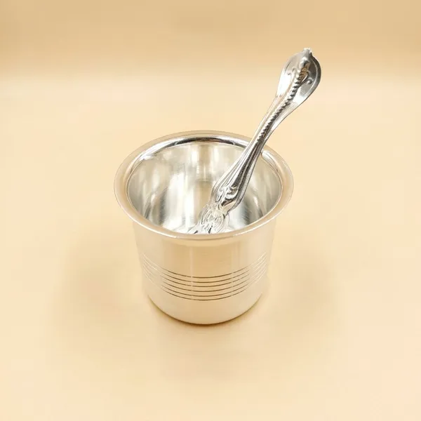 Germen_Silver_Glass_With_Spoon_Set_Traditional_Indian_Serving_Ware