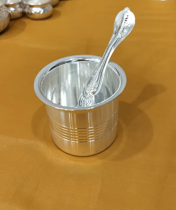 Germen_Silver_Glass_With_Spoon_Set_Traditional_Indian_Serving_Ware