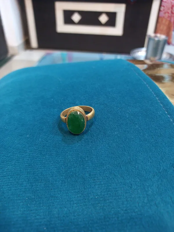 Emerald_(Panna)_Ring__Lab_Certified_Created,_Alloy_Metal