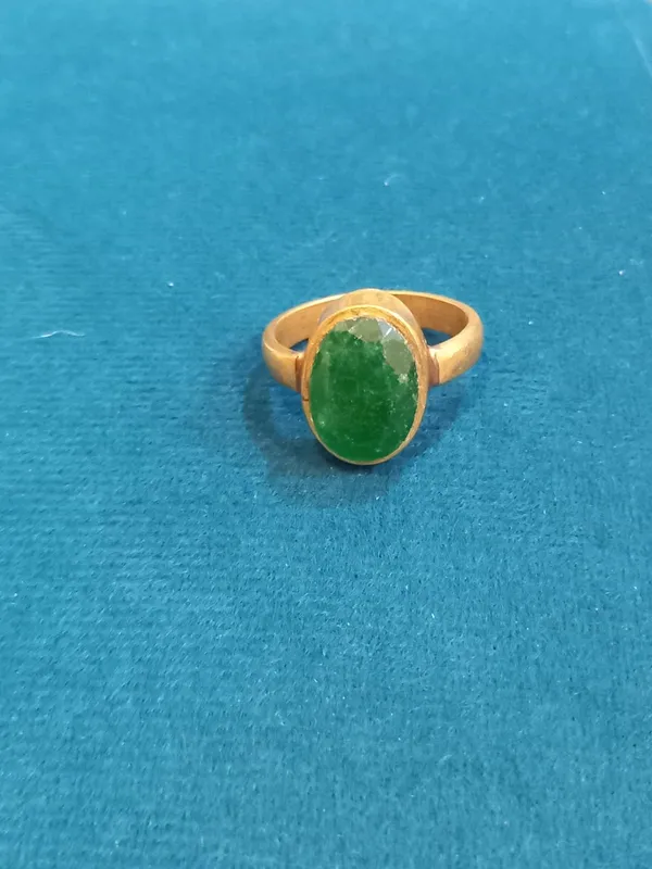 Emerald_(Panna)_Ring__Lab_Certified_Created,_Alloy_Metal