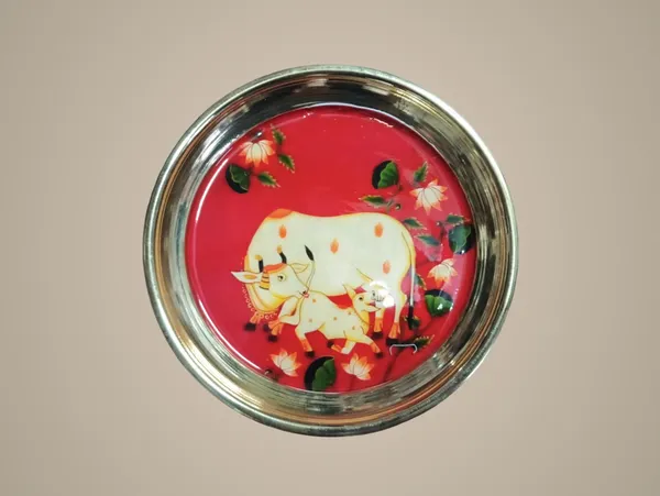 Lucky_Zodiac_Coin_Dish_-_Decorative_Metal_Plate_With_Floral_And_Ox_Design