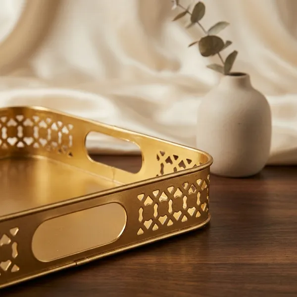 Decorative_Golden_Serving_Tray_With_Intricate_Cut-Out_Design