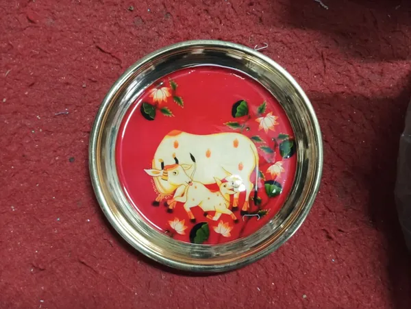 Lucky_Zodiac_Coin_Dish_-_Decorative_Metal_Plate_With_Floral_And_Ox_Design