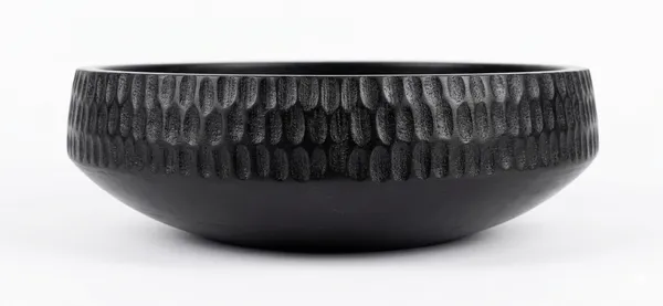 Round_Black_Textured_Wooden_Serving___Decorative_Bowl