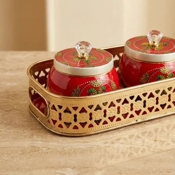 Red_Decorative_Serving_Tray_Set_With_Hand-Painted_Turtle_Design