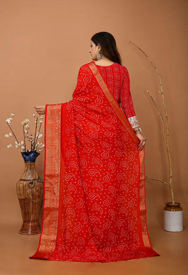 Ragreeti_Lifestyle_Printed_Bandhani_Silk_Blend_Saree,_Woven_Zari_Border,_Bollywood_Style,_Classic_Red