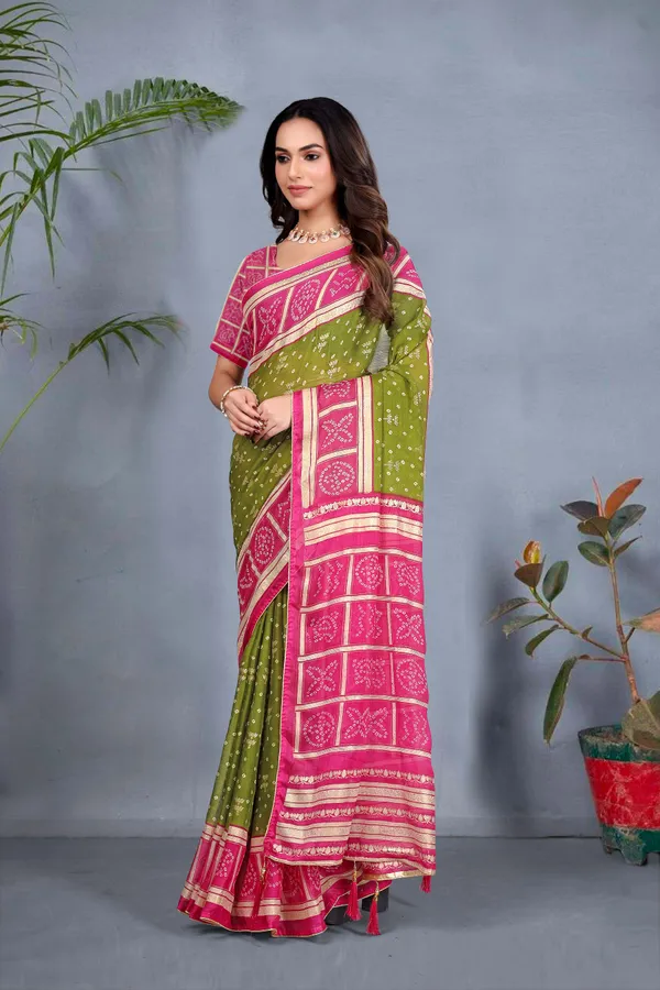 Ragreeti_Lifestyle_Heavy_Dul_Moss_Silk_Saree_|_Beautiful_Foil_Print_Design_with_Contrast_Piping