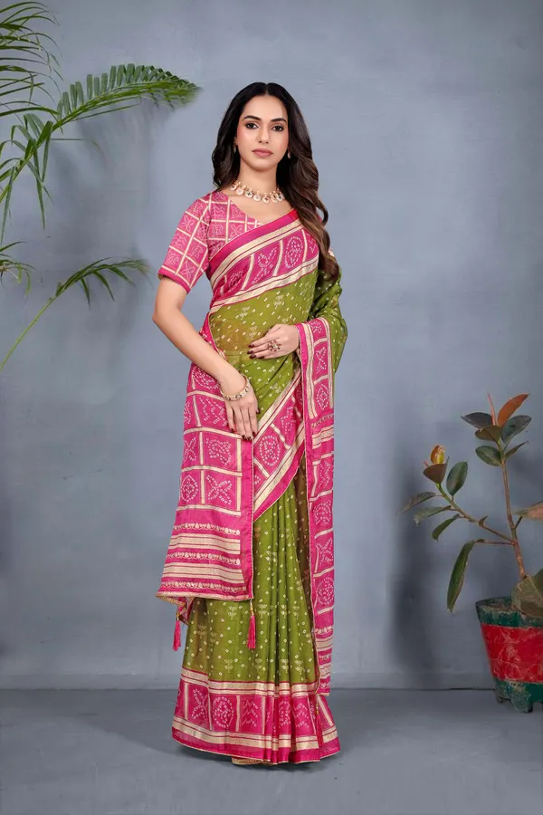 Ragreeti_Lifestyle_Heavy_Dul_Moss_Silk_Saree_|_Beautiful_Foil_Print_Design_with_Contrast_Piping