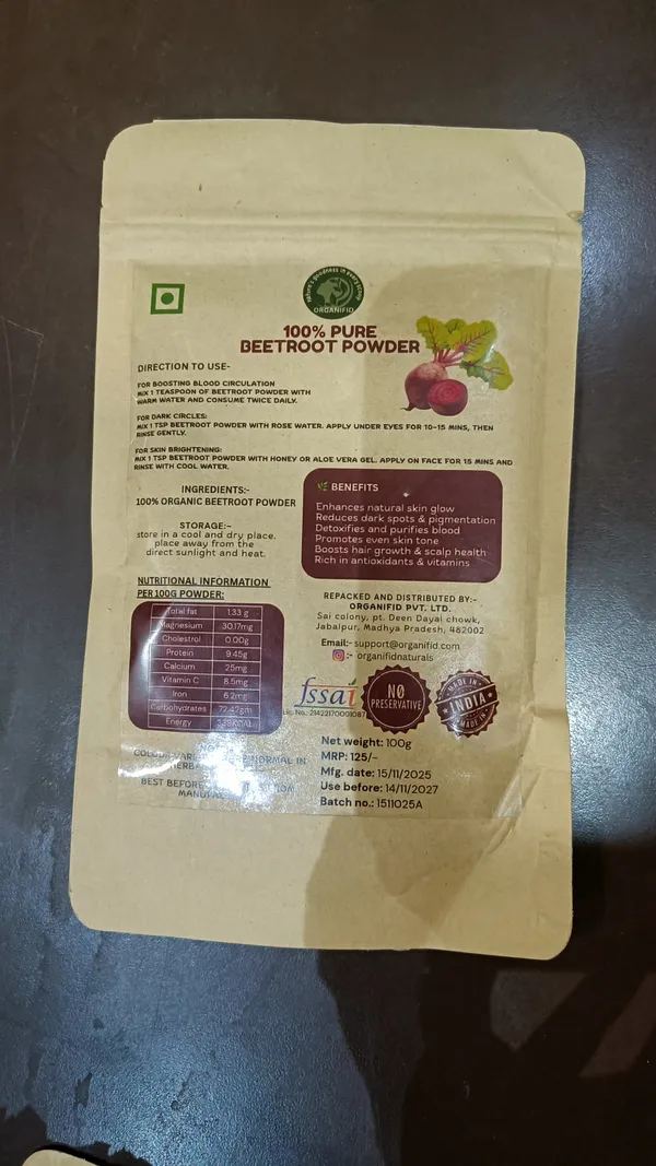 Premium_And_Organic_Beetroot_Powder_0.1_Kg