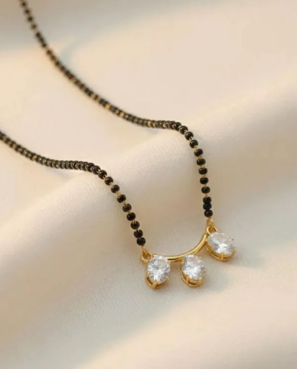 White_Beaded_Mangalsutra_Necklace