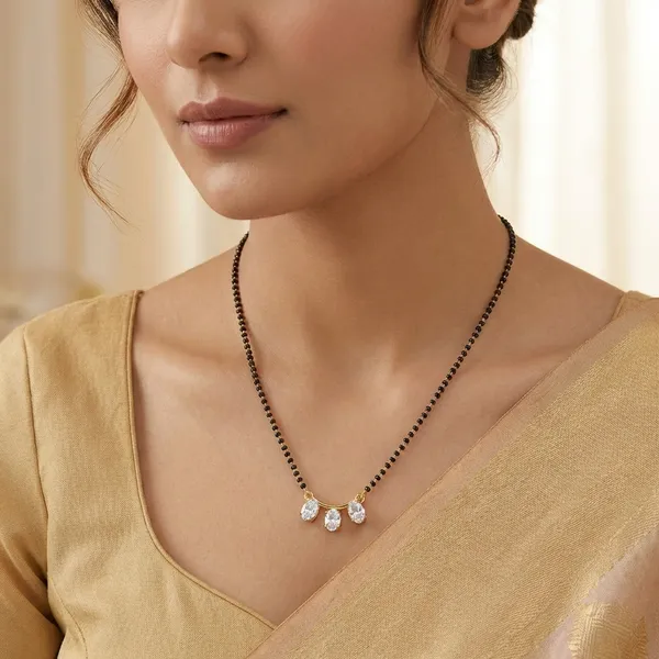 White_Beaded_Mangalsutra_Necklace