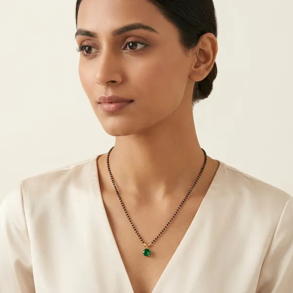 White_Beaded_Mangalsutra_Necklace