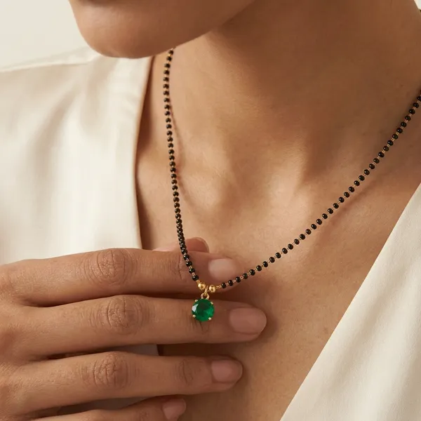 White_Beaded_Mangalsutra_Necklace