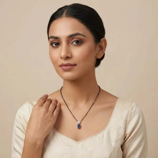 Dark_Blue_Beaded_Mangalsutra
