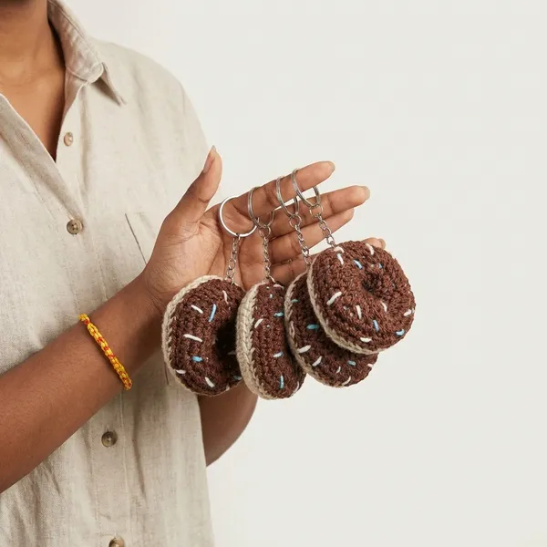 Brown_Handmade_Crochet_Ice_Cream_Sandwich_Keychain_Set_Of_4