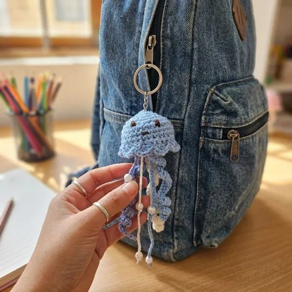 Pink_And_Blue_Handmade_Crochet_Jellyfish_Keychains_Set_Of_3