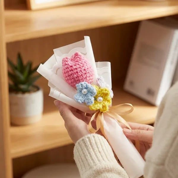 Pink_Handmade_Crochet_Bouquet_With_Gift_Wrapping