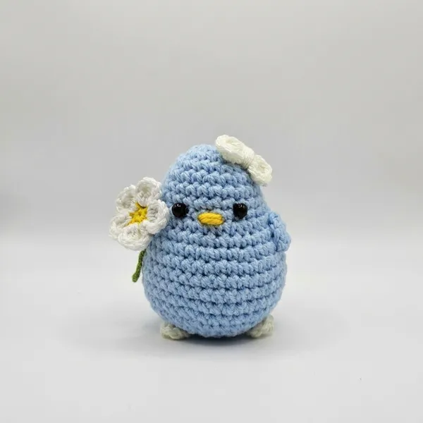 Blue_Handmade_Crochet_Bird_With_Flower_Amigurumi_Soft_Toy