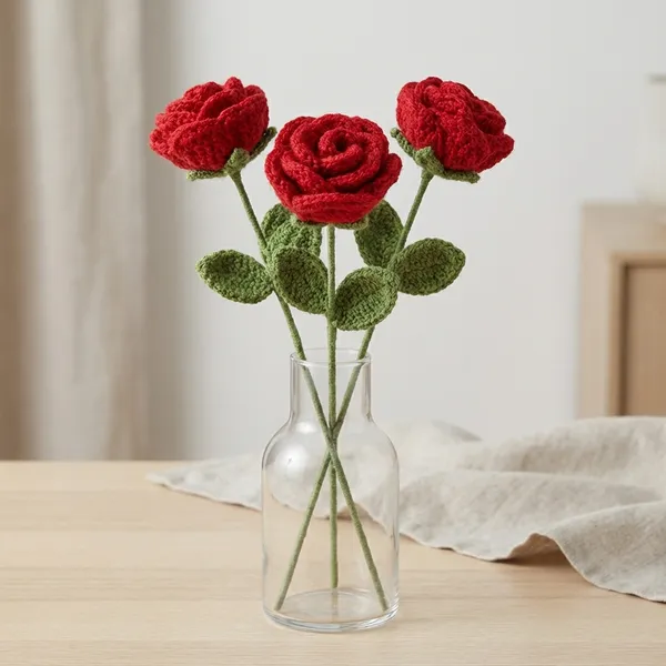 Red_Handcrafted_Crochet_Flower_Bouquet_Collection_Decorative_Gift_Set