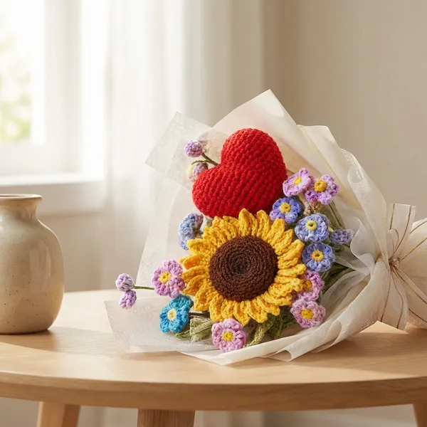 Multicolor_Handcrafted_Crochet_Flower_Bouquet_Collection