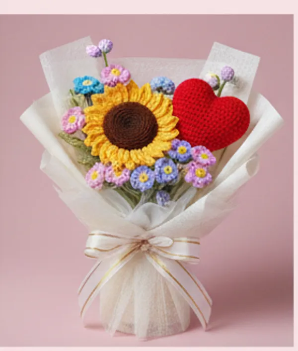 Multicolor_Handcrafted_Crochet_Flower_Bouquet_Collection