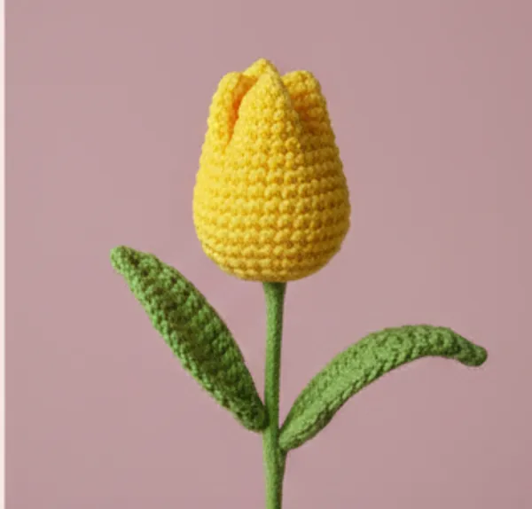 Yellow_Handcrafted_Crochet_Flower_Bouquet_Set_Decorative_Artificial_Floral_Arrangement