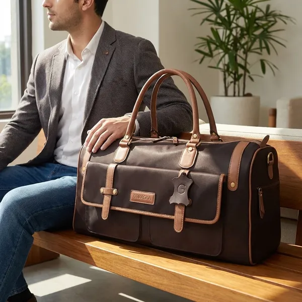 Maroon_Leather_Travel_Bag_For_Men_And_Women