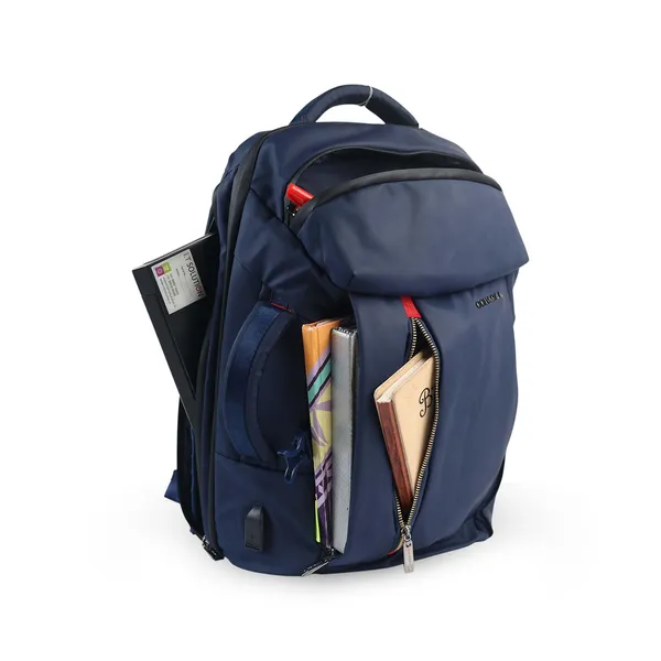Navy_Blue_Matte_Travel_Bag_For_Men_And_Women