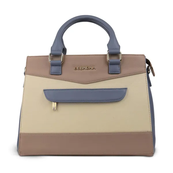 Beige_Pu_Tote_Handbag_For_Women