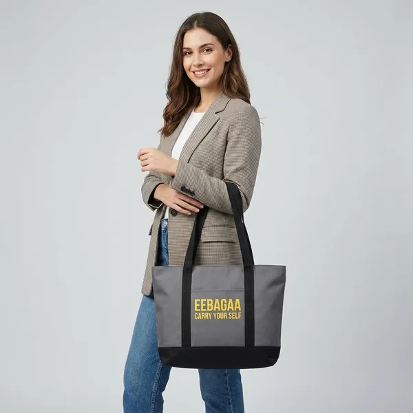 Grey_Pu_Tote_Handbag_For_Women