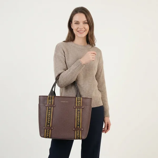 Brown_Pu_Tote_Handbag_For_Women